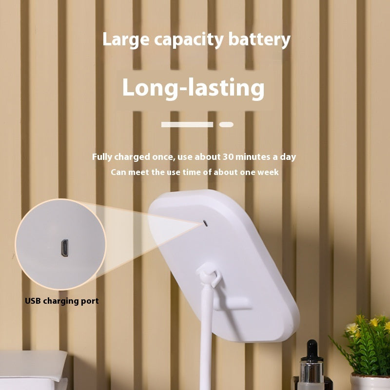 Led Make-up Mirror Desktop Multi-function With Light Adjustable Dressing