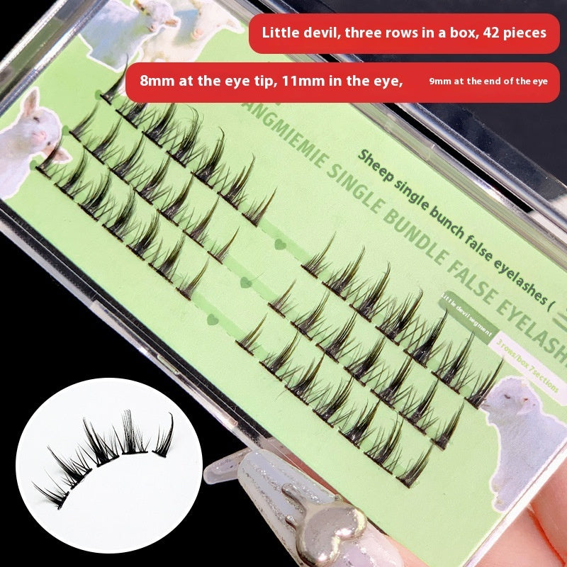 Trilogy False Cat Ears Lower Eyelashes Segmented