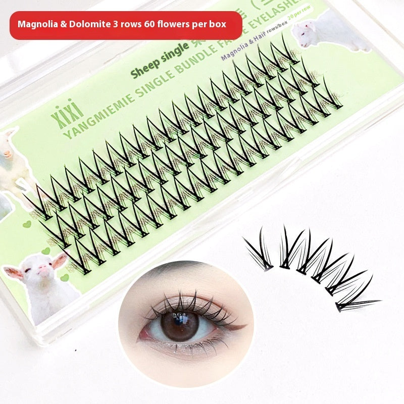 Trilogy False Cat Ears Lower Eyelashes Segmented