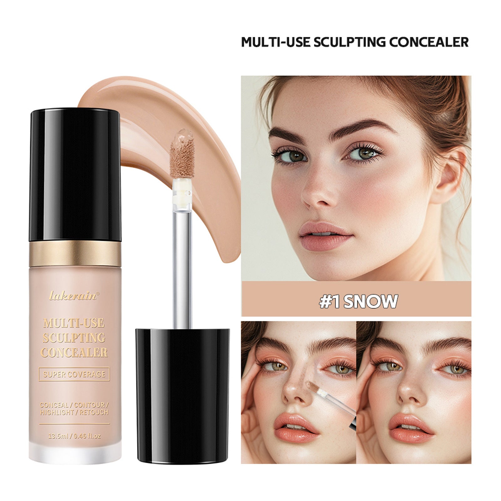 Moisturizing Concealer Honey Dark Circles Acne Spots Liquid Concealer