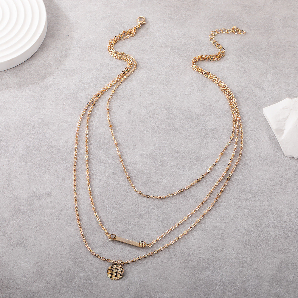 Necklace Drop Shape Rhinestone Small Pendant Necklace Neck Accessories