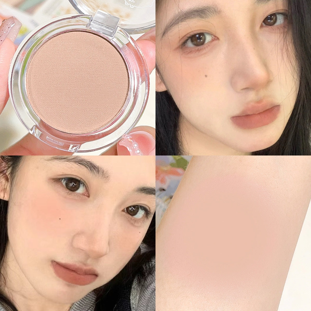 Not Easy To Fly White Brightening Monochrome Blush Eye Shadow