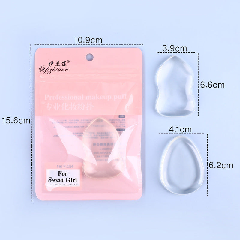 Silicone Puff Gourd Water Drop Shape Transparent Easy To Make Up