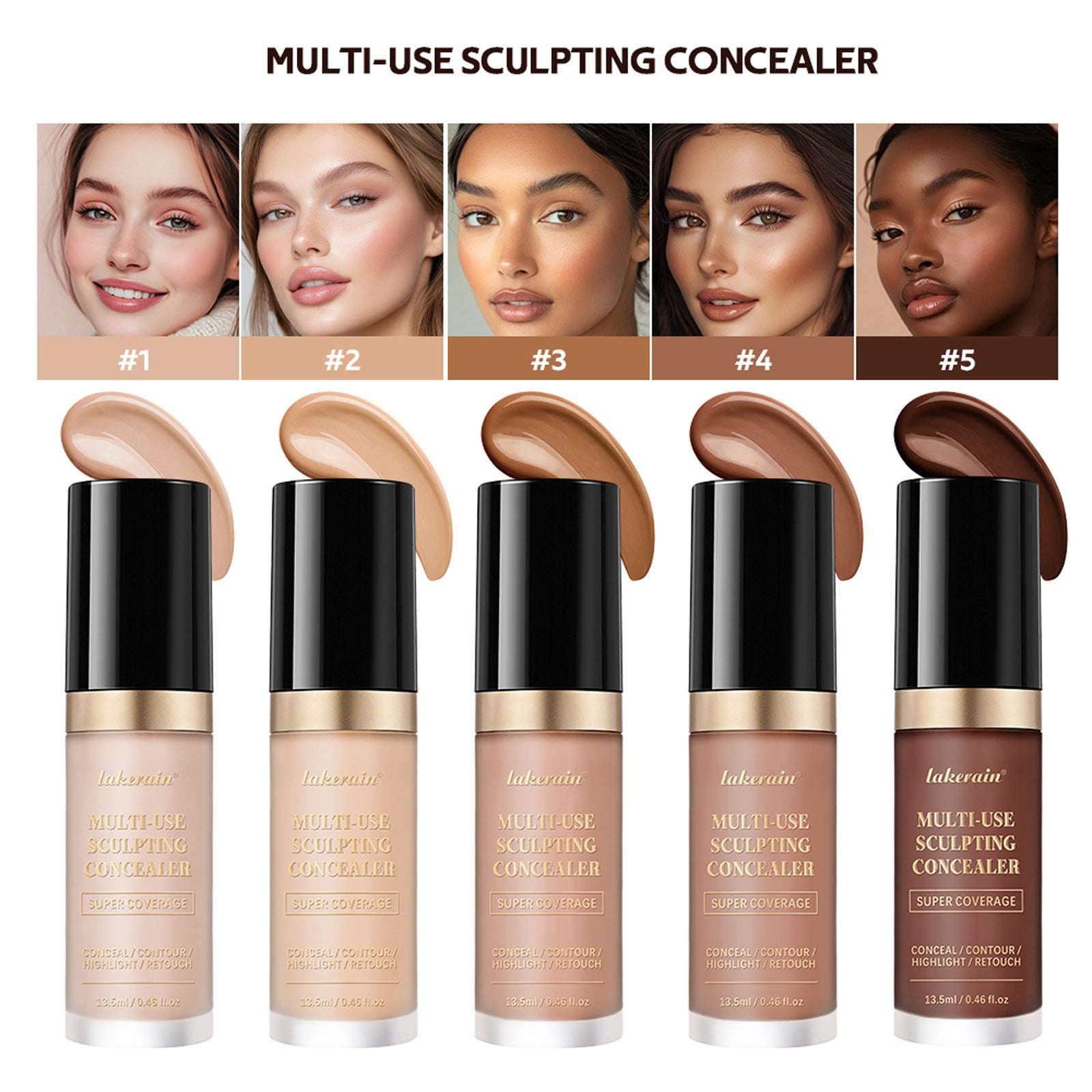 Moisturizing Concealer Honey Dark Circles Acne Spots Liquid Concealer